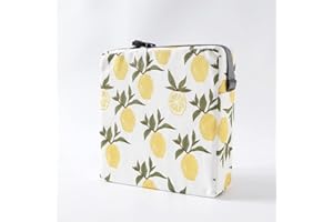 Chickwin Coussin Rehausseur Chaise Enfant, Chaise Haute Bébé Portable Réhausseur Coussin de Siège Ajustable Démontable Confortable Eponge Coussins pour Salle à Manger (32x32x8cm,citron jaune)