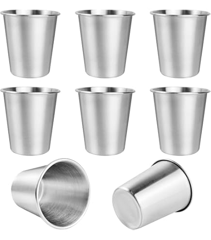 6 Stuks Roestvrijstalen Koffiemokken Set, 10oz Dubbelwandige Metalen Bekers Campingmokken met Mokhouder Dubbelwandige Isolerende voor Theekoffie