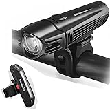 Luce Bici Anteriore e Posteriore USB Ricaricabile,LED Luce Bicicletta Anteriore 2200mah, Impermeabile & Luminoso 5 modalità L