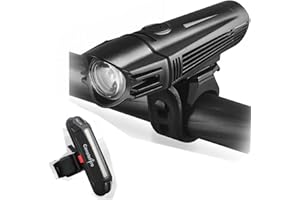 CONSTEFIRE Luce Bici Anteriore e Posteriore USB Ricaricabile,LED Luce Bicicletta Anteriore 2200mah, Impermeabile & Luminoso 5 modalità Luce Posteriore bici..Facile Attacco a Clip per MTB, Notturna, Campeggio