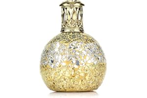 Ashleigh & Burwood Small Fragrance Lamp | Little Treasure | Hand-Crafted Gold & Silver Mosaic | 30-40 Minute Burn Time | Home Fragrance & Air Purifying Diffuser