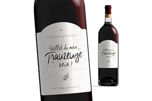 Manahia Flaschenetikett Trauzeuge - Willst du mein Trauzeuge sein ? Hochzeit - Hochzeitskarte - Trauzeuge fragen - Geschenke für Trauzeuge - Weinetikett - Hochzeitsankündigung