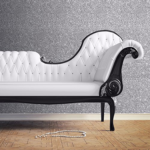Muriva Vliestapete 701352 silber mit Glitzereffekt - 2
