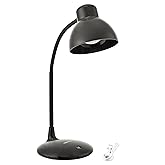 Amazon Basics Classic Rechargeable Table Lamp, 9W, Dimming, 3 Colors (Cool Day Light, Neutral White And Warm White, Plastic, 