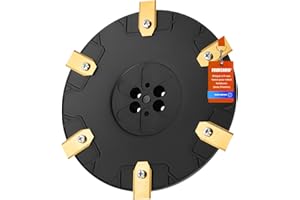 FOURSHOW Équipement - Plateau à couteaux + 6 lames compatibles avec Gardena Sileno Minimo 250, 350, 500 / Husqvarna Automower Aspire - Diamètre 180 mm - Disque de lame pour robot tondeuse à gazon