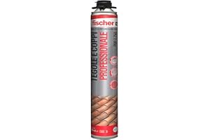 Fischer PUP T 750 Schiuma Poliuretanica per Tegole, Coppi, Tetti, Riempitiva, Isolante, per Pistola, 750 ml, 71044