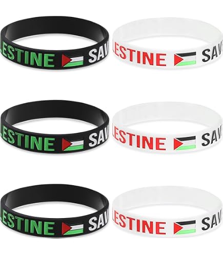 Braccialetto Palestinese Con Perline E Calligrafia Araba: Gioiello Di Fede Regolabile In Acciaio, Un Simbolo Di Orgoglio E Solidarietà Per Donna - 4