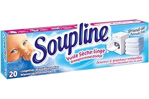 Soupline - 20 toallitas para secadora de ropa Grand Air