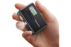 VEEAPE Tiny Pump Mini Bomba para Bicicleta, 120 PSI Bomba para Bicicleta eléctrica, Bomba portátil para Bicicleta con válvula Presta y Schrader para Bicicletas de Carretera, Bike montaña, Bike urbanas