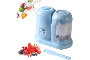 SUNSHINEFACE Food Maker, 4 in 1 Food Processor Chopper Multifunctional Food Steamer and Blender, Auto Cooking and Grinding Baby Puree Maker for Healthy Baby Food