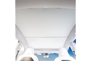 ‎CYBERBEANS CYBERBEANS Glasdach-Sonnenschutz für Tesla Model Y Zubehör 2024 2023, kein Durchhängen, faltbares Sonnendach, Schatten, Wärmeisolierung