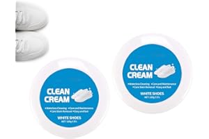 Weisse Schuhe Reinigungscreme, White Shoe Cleaner und Sneaker Reiniger, Schuhreiniger Clean Cream, Schneller Fleckentferner für White Sneakers und Leder, Ohne Waschen
