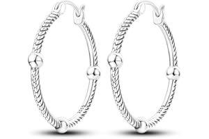NARMO 925 Sterling Silber Ohrringe für Frauen Cubic Zirkonia Hoop Ohrringe Minimalistische Ohrringe,Ein Schmuckgeschenk für Mutter und Frau