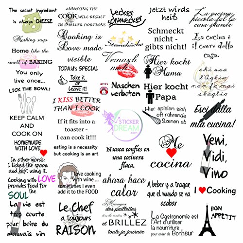 Thermomix Aufkleber Sticker Stickerdream „Kitchen Artist“ Anpassbar durch verschiedene Sprüche Made in Germany (TM5) - 3