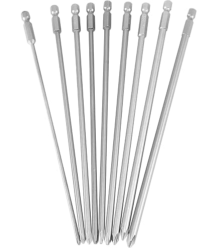 Embout Tournevis Phillips PH2 – Tige Hexagonale 1/4, 250 Mm, Magnétique, Acier S2 Pour Visage