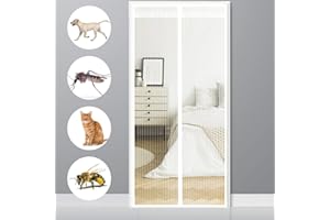 CHENG Magnet Fliegengitter Tür Insektenschutz, Insektenschutz balkontür ohne bohren 130x220cm, 10 x Stärker als Andere Fliegengitter Insektenschutz tür balkontür ist Ideal für die Balkontür Terrassentür