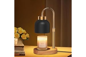WUEAOA Candle Warmer Lamp, Timer and Dimmer Candle Warmer, Candle Lamp, Adjustable Height Candle Lamp Warmer, Candle Warmer Lamp UK, Electric Candle Warmer, with 2 Bulbs, Gifts for Her Him