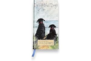 ALEX CLARK 2025 Delightful Dogs Pocket Diary - Hardback week by week planner - organiser and stationery gifts - dog lover