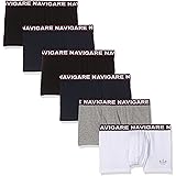 NAVIGARE UNDERWEAR Confezione da N. 6 Boxer Uomo in Morbido Cotone BIELASTICO Soft Elastico Esterno, Massima Vestibilita', Co