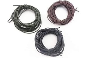 Ogquaton 3 Bundle 1m Carp De Pêche Doux Silicone Rigs Tube Manches Ligne Gaine Tackle Durable et Pratique