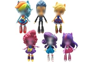 LKNBIF Monster High Figure, 6 Pezzi Monster High Decorazioni Torta, Monster High Ornamento Mini Figurine Cake Topper Cupcake Figurine Decorazioni per Feste per Bambini Adulti