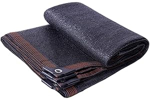 GRUYTOIE 3x4m Shade Fabric Sun Shade Cloth Taped Edge with Grommets Sun-Block Mesh Shade for Pergola Cover Canopy