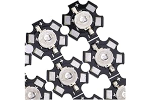 Riuty 25 Stücke LED Chips, 3 Watt High Power LED Lampe Perlen Emitter Diode Chips für DIY Beleuchtungskörper(Blau)