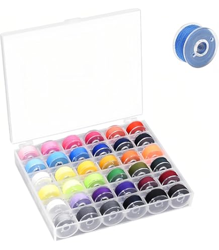 Fils à Coudre Colorés Avec Des Bobines De Machine à Coudre En Plastique