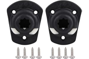 Alomejor 2 Pezzi Base di Montaggio per Base di Supporto per Canna da Pesca per Kayak da Barca con Viti