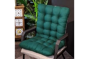 LUMoony 1Pcs Coussin de Chaise Coussin d'assise et de Dossier pour chaises Tapis de Sol Coussin de Sol Pliable Lavable pour Fauteuil à Bascule Meubles de Jardin Intérieur Extérieur Patio Coussin