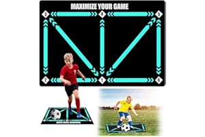 EABOFRIN Football Training Mat, 60 X 90 Cm Non Slip Football Mastery mat, Football Mat Training Diatom Mud for Ball Control Practice, Improve Football Skills, Silent, for Kids Adults