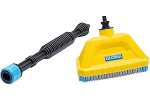 GLORIA MultiJet Bürsten Set | Zubehör Für Alle MultiJet Produkte | Zur Oberflächenreinigung | Akku-Bodenbürste Aus Nylon | Inkl. Verlängerungslanze, Düse Zur Nassreinigung