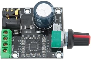 2-kanals ljudförstärkare 15W+15W DC 12V Klass D stereo digital Dubbelkanalsstereo för att skapa MP3/MP4, , bärbar dator