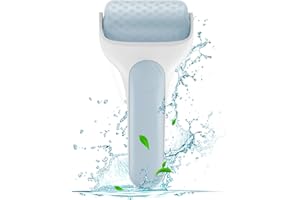 LATME Rodillo de hielo para cara y ojos, regalos para mujer, rodillo masajeador facial, hinchazón, migraña, alivio del dolor y lesiones menores (Haze Blue)