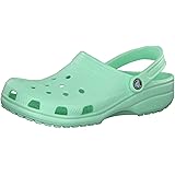 pastel green crocs