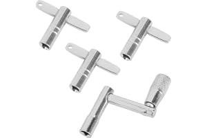 4 st trumslagare silver, stämnyckel med 3 T-form och 1 Z-form