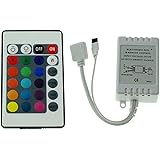 RGB LED 24Key Controller 12V 72W för färgbytesremsor 4-Stift plug + play