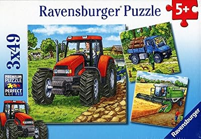 Ravensburger - Puzzle enfant - Machines Agricoles - 3X49 Pièces