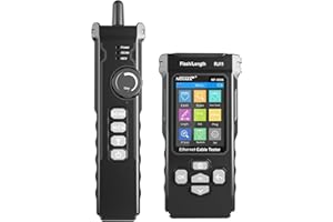 NOYAFA NF-8506 Netzwerkkabeltester mit Ping Test, TDR-KAT5-KAT6-Ethernet-Kabeltester, IP-Scan, Netzwerkrate-Test, Portflashing, Netzwerktester-Kabeltoner für RJ11 RJ45