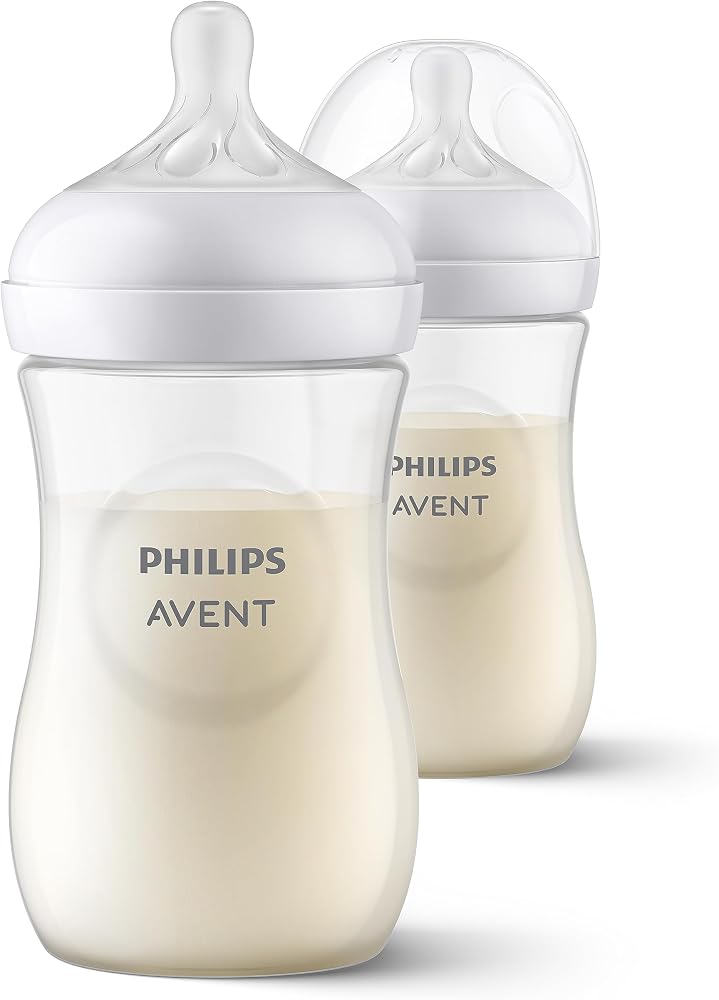 Philips Avent Doğal Tepkili Biberon 2’li Set, 260 ml, 3-6m, Akıtmaz Emzik, Kolik ve Gaz Önleyici, BPA İçermez, SCY903/02
