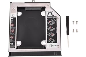 YUNSEITY Alloggiamento per Vassoio Adattatore Caddy per Disco Rigido SATA3.0 per Lenovo ThinkPad E550/ E550C/ E555/ E560/ E565, Compatibile con HDD/SDD da 7/9/9,5 Mm