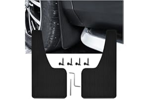 CGEAMDY 2 Stücke Schmutzfänger Spritzschutz, Universal Schmutzfänger, Vorne Und Hinten Schmutzfänger, Schlamm Spritzwassergeschützte Spritzschutz Kotflügel(Schwarz)