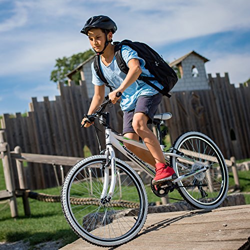 Bergsteiger Kansas 24 Zoll Mountainbike, Hardtail, Shimano-Schaltung, Kenda Weißwandbereifung, geeignet für 8 – 11 Jahre - 7