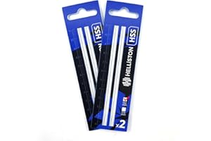 HELLISTON HSS Coltelli per AEG, Atlas-Copco EH102, HB750, HBE800, B39 etc, 102mm (2 coppie = 4 lame)