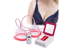 Elektrisk Bust Lift Enhancer Massager, Kraftfull Vakuumförstoringsmaskin, Elektrisk Massager med Dubbelkopp, Hemmabröstvårdsenhet för att Främja Bröstutveckling