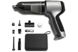 bergxperten CASA Corner Aspirateur Vortex Compact Pro Aspirateur Souffleur sans Fil, Chargement sans Fil, avec Câble USB et Sac de Rangement, Idéal pour Nettoyer Les Poils d'animaux