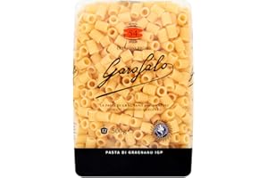 Garofalo Ditaloni Rigate Italian Soup Pasta - Vegan and Small Pasta Shapes, 500g (Pack of 1)