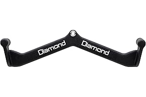 Diamond【Impugnature ProGrip (31-80 cm) e Rastrelliera Maniglie Trazioni e Remate, Antiscivolo, Palestra/Home Gym, Presa Neutra/Supina, Schiena, Spalle, Bicipiti