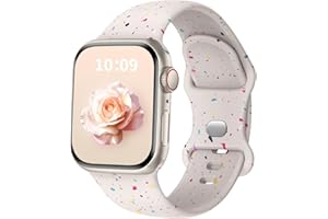 MSKSJER Pasek sportowy kompatybilny z paskiem Apple Watch 41 mm 40 mm 38 mm 45 mm 44 mm 42 mm 49 mm Ultra dla mężczyzn, ekologiczny, miękki silikonowy pasek do iWatch Series 9 SE 8 7 6 5 4 3 2 1