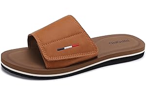 Ripord Herren Sandalen Verstellbare Latexsohle Pantoletten Badeschlappen Bequeme Anti-Rutsch-Pantoletten Sommer